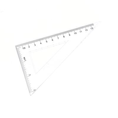 China Learning Tools 45/90 Degree Plastic Triangle Angle Measuring Ruler for sale