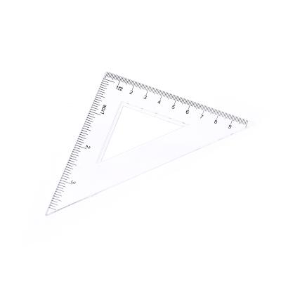 China Learning Tools 45/90 Degree Plastic Triangle Angle Measuring Ruler for sale