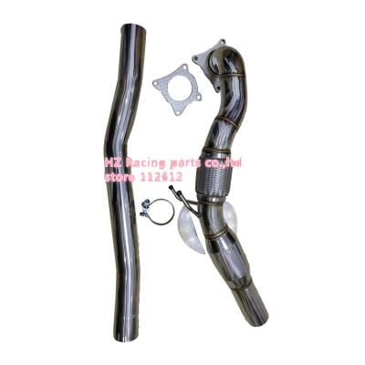 China 304 stainless steel downpipe for Audi A3 S3 8P Quattro TT MK2 TTS DOWNPIPE with 200cell catalyst for sale