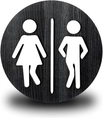 China Funny China Toilet Signs Farmhouse Bathroom Signs Half Wall Decor Bathroom Signs Cute Wall Decor Wooden Bathroom Decor for sale