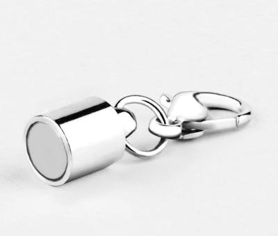 China Wholesale Stainless Steel 10mm Sterling Silver Keychain Necklace Magnetic Clasp of Diy Bag Industrial Magnet Maker Bracelet for Jewelry Making for sale