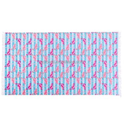 China Large QUICK DRY Beach Towel Rectangle Flamingo Beach Towel Thick Custom Printed Stock From China Wholesaler QUICK DRY for sale