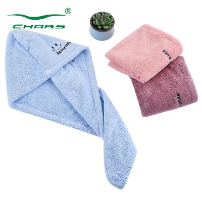 China Wholesale Magic Dry Cap Tablet Girls Turban Hair Towel Microfiber Bath Microfiber Women Quick Dry Hair Towel for sale