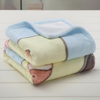 China PORTABLE Custom 100% Polyester Patterned Towel Throw Blankets Super Soft Coral Fleece Blanket for sale