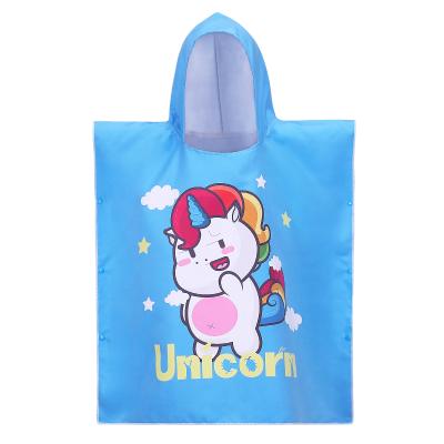 China QUICK DRY Customized Design Microfiber Surf Hooded Poncho Towels For Kids for sale