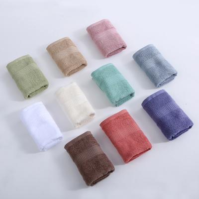 China Wholesale Compressed Stain 100% Cotton Strong Breathable Water Absorption Collection Embroidered Hand Towels Custom Logo Hote Towel for sale