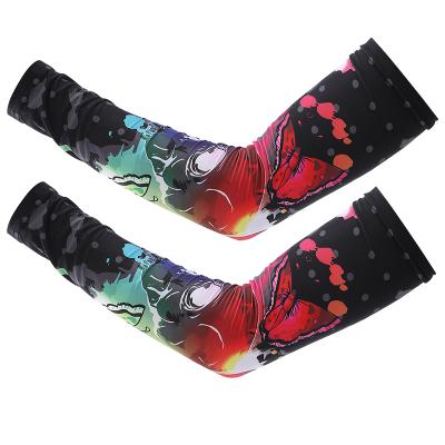 China Breathable Arm Sleeves In Cycling Logo Custom Picture Armsleeve Oversleeve OEM Wholesale Fitness Unisex Wear Outdoor Sports Anti for sale