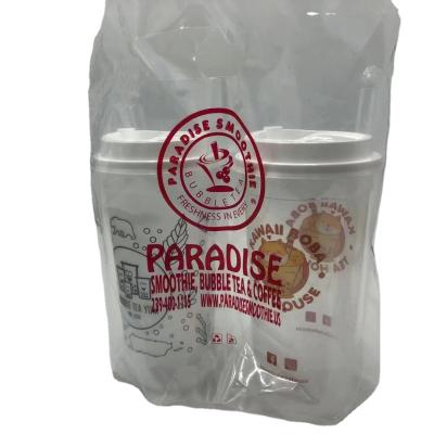 China Bubble Tea Disposable Plastic Bag for sale