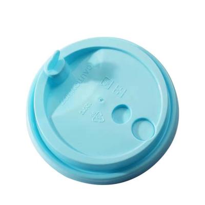 China Non Spill Plastic Coffee Cup Cover PP Plastic Disposable Bubble Tea Lid for sale