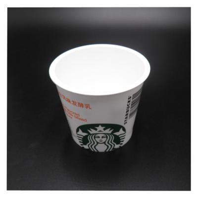 China 5oz Cup 150g PP Injection Molding Single Wall Yogurt Cup Plastic Yogurt Cup for sale