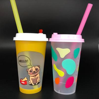 China Factory Single Wall Vendor China Plastic PP Cup 16oz IML Transparent Hard Cup for sale