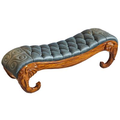 China (Other) Adjustable end of simple modern ebony wood sofa legs bench wooden end stool ottomansc ottomansc for sale