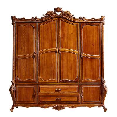 China Classic Solid Bedroom Furniture Wardrobe Cabinet Wardrobe (Others) Adjustable Design Wall Bedroom Wardrobe for sale