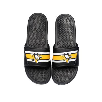 China Wholesale Custom Logo New Fashion Men Eva Fashion Trend Outdoor Women's Custom Office Flat Beach Slides Slippers for sale