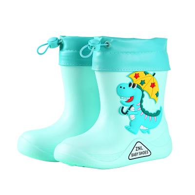 China Lightweight Upper Fashion Designer Kids Girls Cute Furry Boys Raining Boots For Kids for sale