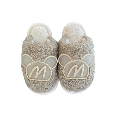 China New Style Designers Deodorization Indoor Children's Casual Shoes Children's Fur Slippers Winter Popular Warm Bedroom for sale