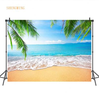 China Summer seamless party wedding beach sea seaside studio photography tropical background for sale