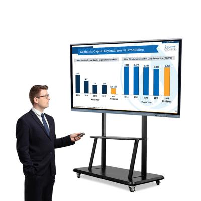 China Hot Selling School Teacher Digital Classroom Infrared Touch Screen Led LCD Display Interactive LCD 86 Inch Smart Board for sale