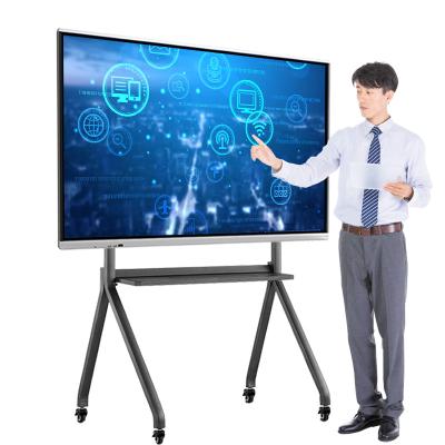 China Teaching school china factory 85 inch infrared 75 skd smart mobile interactive whiteboard with built in computer for sale