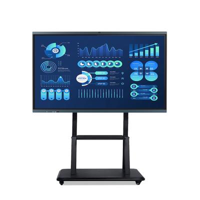 China School Teaching 65 Inch Mobile Smart Panel Interactive Whiteboard Dual Touch Screen Android System for sale