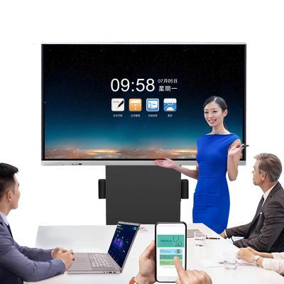 China School Teaching 55 65 75 85 98 Inch Touch Screen Smart Interactive Meeting Room Online Home Teaching Interactive Whiteboard for sale