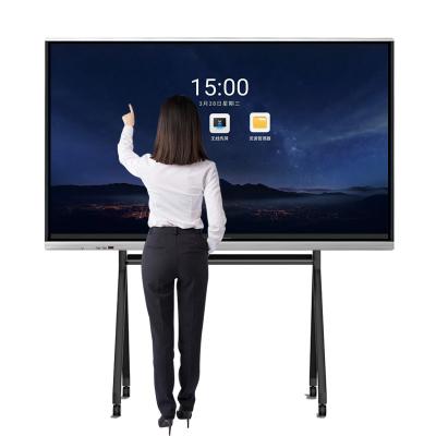 China School Teaching 55 Inch Android Osmiridium Double Touch Screen Interactive Smart Whiteboard for sale