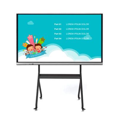 China School Teaching 55 65 75 86inch Interactive Flat Panel Display All In One Touch Interactive Whiteboard One Screen Meeting Writing Smart Board for sale