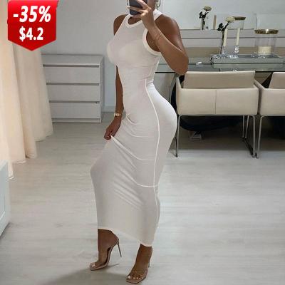 China Gold Anti-Static Gorgeous Sleeveless One Piece Corset Women Dress Dresses Club Bodycon Dinner Dresses Sexy Ladies Tight Fit Dresses Anti-Static for sale