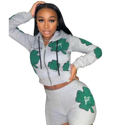 China 2021 new arrival QUICK DRY plus size hoodie sports wear fall autumn women tracksuit sets short pants women clothing 2 two piece sets for sale