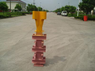 China Potain Tower Crane Spare Parts Q345 Steel Finxing Angle Yellow Color With Waterproof Plating for sale