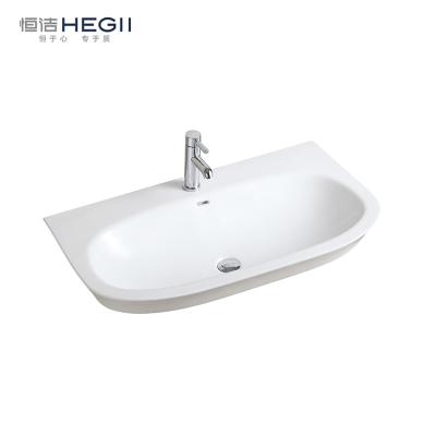 China Modern Solid Outdoor Sanitary Sink Vanity Sink Modern Solid Outdoor Sanitary Sink HEGII Porcelain Hand Sink Cabinet Ceramic Wash Basin for sale