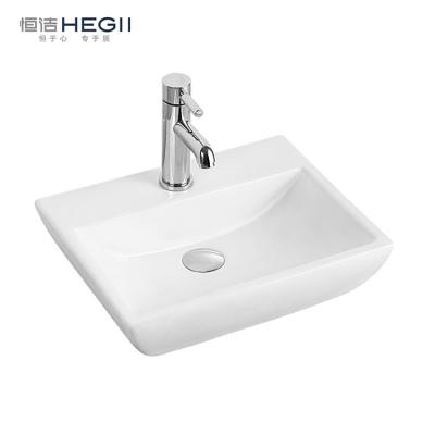 China HEGII Modern Handmade Design Sink Porcelain Countertop Bathroom Countertops Ceramic Wash Basin For Hotels for sale