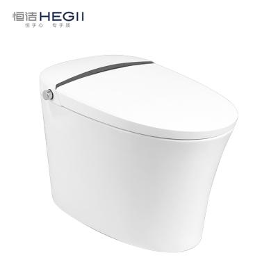 China HEGII 2021 CUPC 110V Automatic Operation Strap WC UPC Smart Smart Toilet America Standard Ceramic Automatic Flush Bathroom Electric Bidet for sale