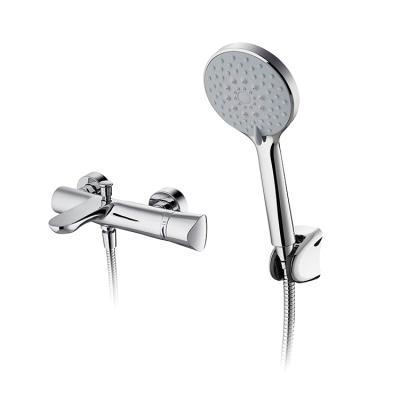 China With HEGII Wall Mounted Brass Thermostatic Bathroom Shower Mixer Bath Shower Faucets for sale