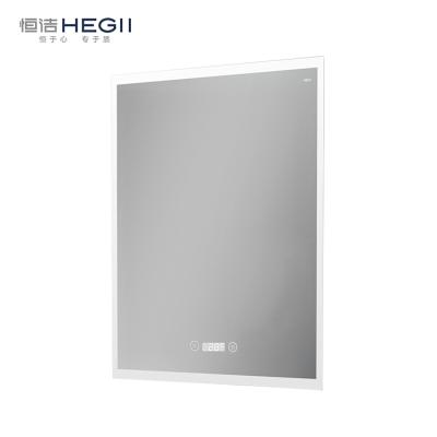 China HEGII Modern Home Makeup Touch Screen Lighted Wall Bathroom LED Smart Mirror for sale