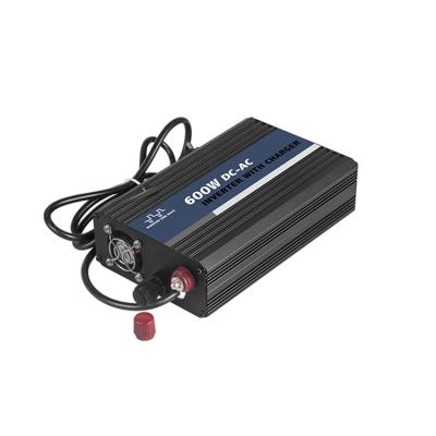 China 600w 12v 220v modified sine wave solar power inverter with battery charger 245x120x52mm for sale