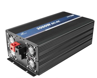 China 3000w pure sine wave inverter charger, rechargeable battery inverter 53X22X8CM for sale