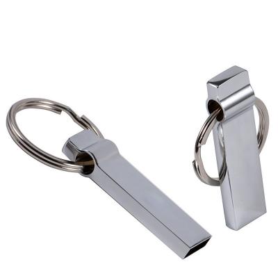 China Metal Logo Printed Metal USB Flash Drive Key Chain USB Drive Alloy Key Custom USB Drive for sale