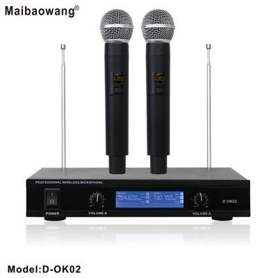 China Handheld Microphone Factory Sell Karaoke Microphone VHF Wireless Good Price Professional for sale