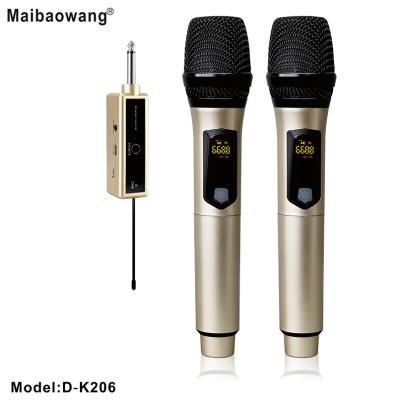 China Latest Stage Microphone Factory Handheld UHF Karaoke Wireless Microphone Professional Handheld Microphone Performance For Sale for sale