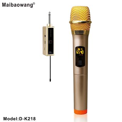 China Handheld Gold Microphone Kids Microphone Wireless Cellphone Wireless Microphone for sale