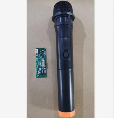 China Handheld Microphone Wireless Microphone with PCB Receiver Board for Cart Speaker for sale