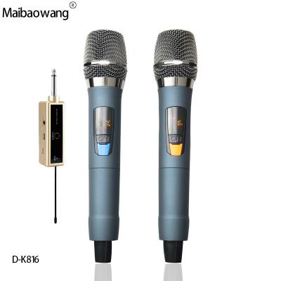 China Smooth Professional Hot Selling UHF Voice Radio Handheld Karaoke Microphone for sale