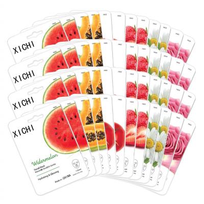 China Moisturizer Private Label Mask Fruit Whitening Moisturizing Sheet Fruit Beauty Face Mask Skin Care Fruit Facial Masks for sale