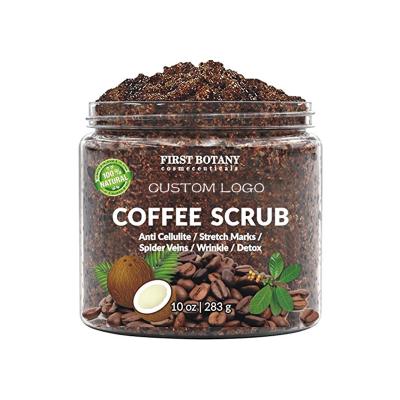 China Exfoliator Private Label Scrubs Coffee Organic Anti Whitening Body Clean Cellulite Exfoliator Scrub for sale