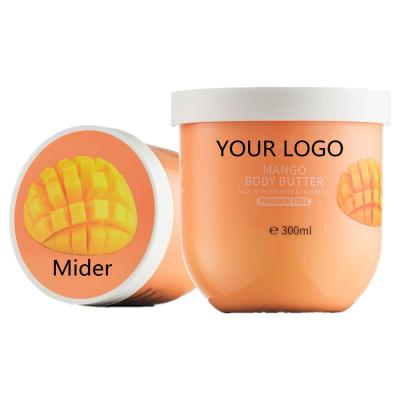 China Whitening Customized Service Private Label Wholesale Vegan Natural Organic Mango Fragrance Whipped Shea Butter Body Cream for sale