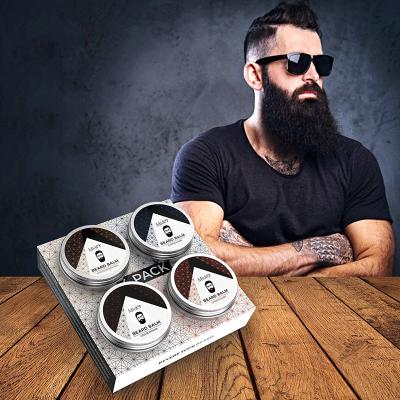 China Moisturizing Men Beard Grooming Moisturize Wax Mustache Beard Butter Hair Styling Essential Beard Balm for sale