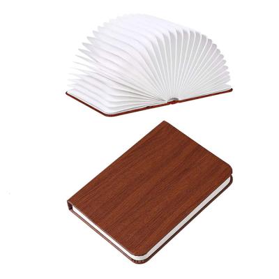 China Bedroom Dedside Novelty Folding Book Lamp USB Chargeable Book Shaped Table Light 5 Colors Led Lamp for sale