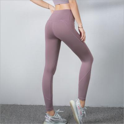 China Breathable Super High Waist Naked Feel Full Length Yoga Pants Gaiters With Pockets For Women Workout Fitness Gym Wear for sale