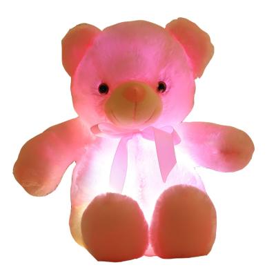 China May Glow Bear Hot Selling Popular Plush Toy Will Glow Cute Animal Cute Stuffing Toy For Kids Baby for sale